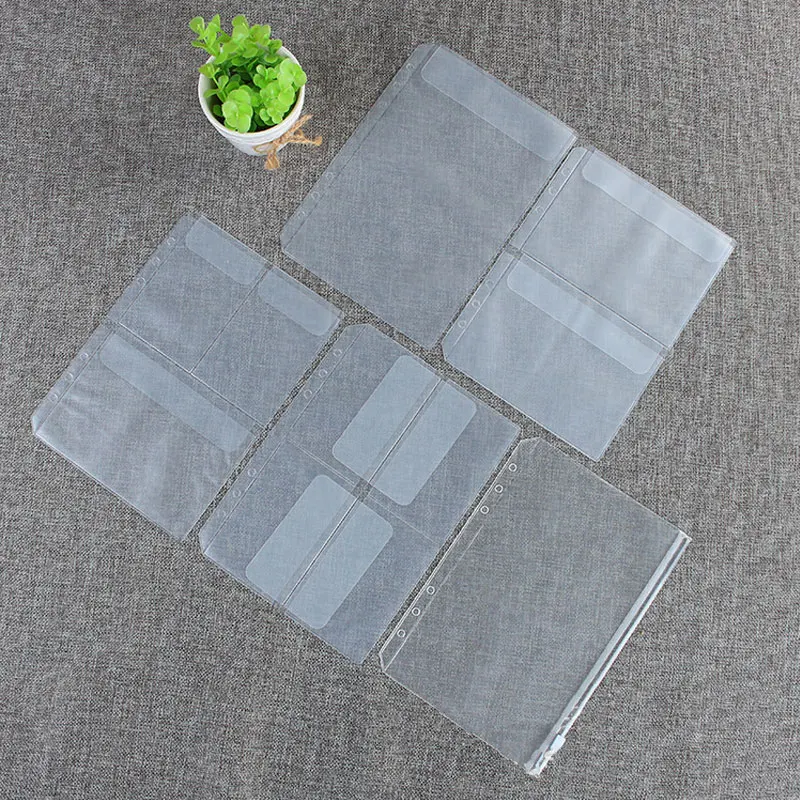 Прозрачный держатель для карт 10 шт./лот аксессуары из ПВХ колец переплетов A5