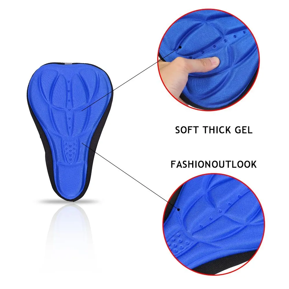 Регулируемый 3D чехол для велосипедной подушки нескользящий удобный мягкий