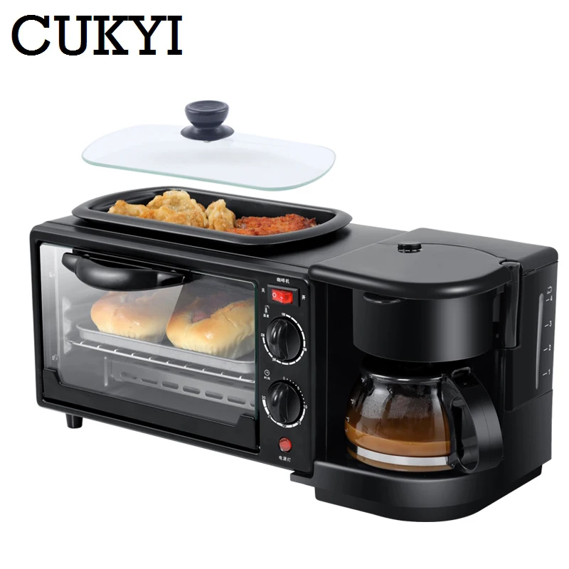 Многофункциональная машина CUKYI для приготовления завтрака 3 в 1 электрическая