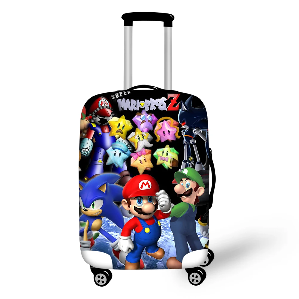 HaoYun Travel Luggage Cover Super-Mario-Print Hot Game Pattern Suitcase Cover Cartoon Elastic Dust-proof & Water-proof Protector