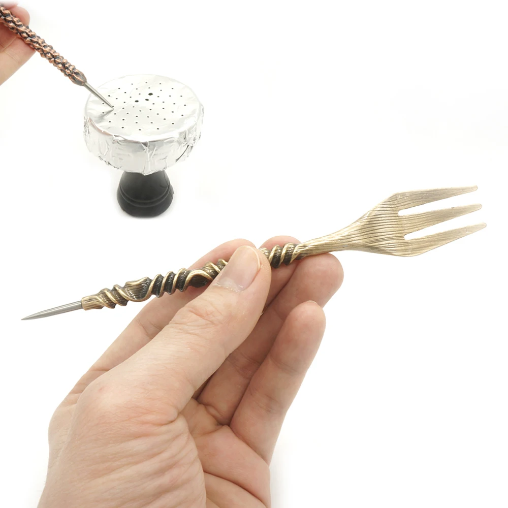 1 комплект для кальяна вилка с щипцами Чаша Из Фольги Кальян Chicha вилки наргиле