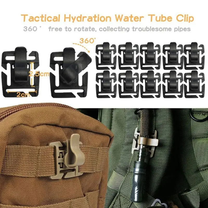 

42Pcs Nylon Straps with Quick Release Buckle Molle Clips Utility Straps Outdoor Tacticals Backpack Vest Attachments