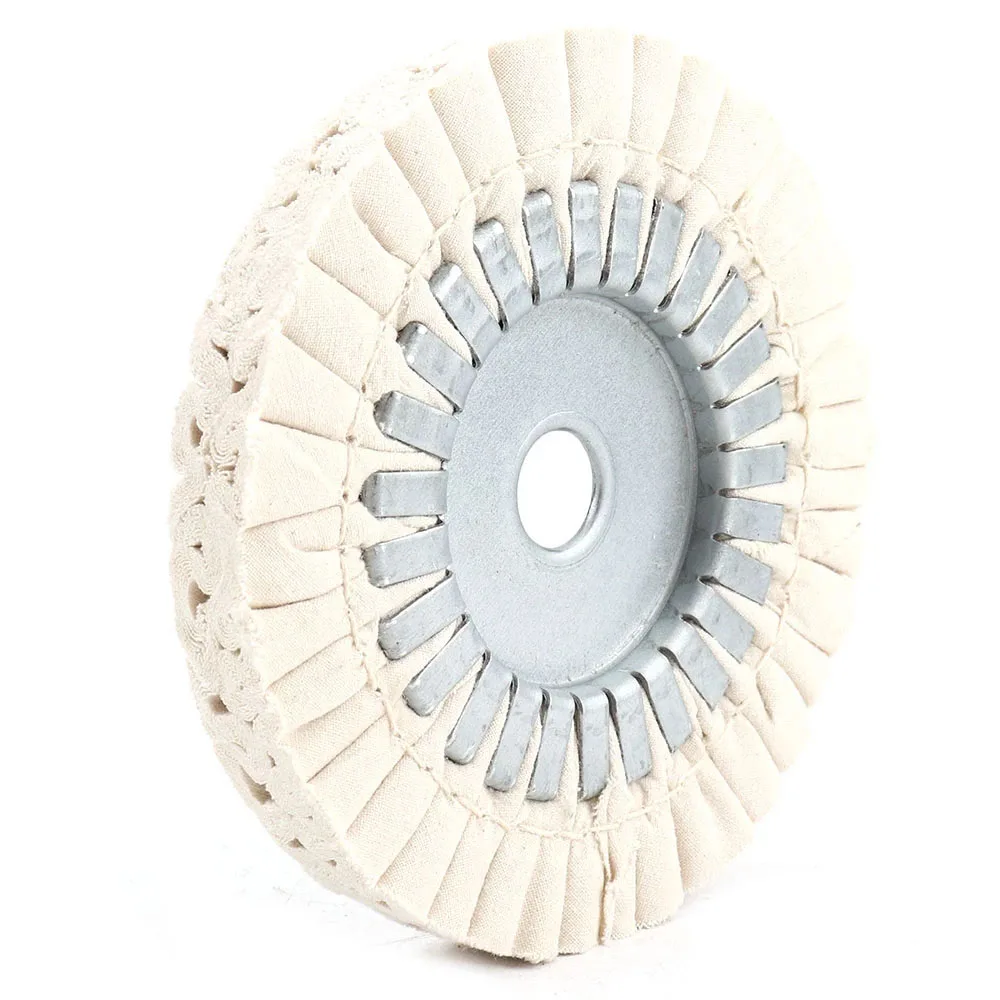 

1Pc 6Inch 150mm Cotton Airway Buffing Wheel 150x22mm 150x14mm Cloth Open Bias Polishing Buffs Wheel White