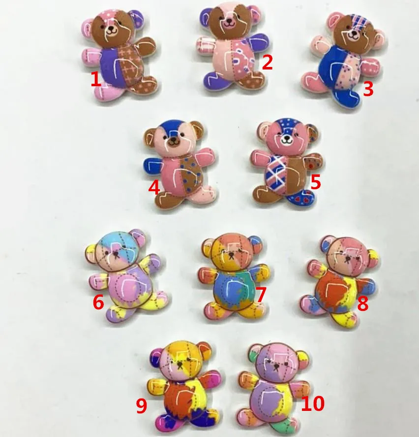 

new style kawaii Cartoon bear flatback Resin Cabochons Scrapbook Craft Embellishments Headwear accessories