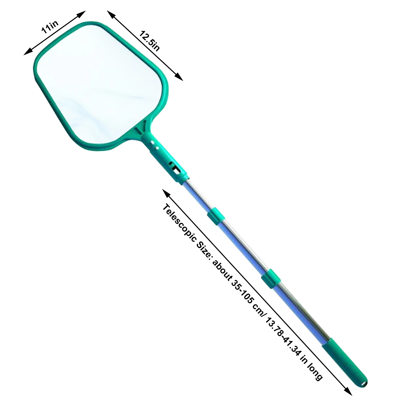 

Swimming Pool Skimmer Net 47inch Telescopic Fine Mesh Rake Cleaning Tool Outdoor Bath Effective Cleaning Tools Accessories