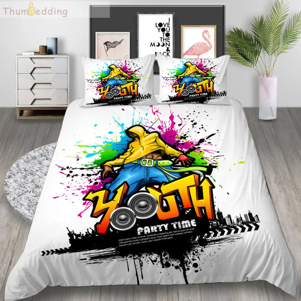 

Молодежный Комплект постельного белья большого размера с пододеяльником и наволочкой