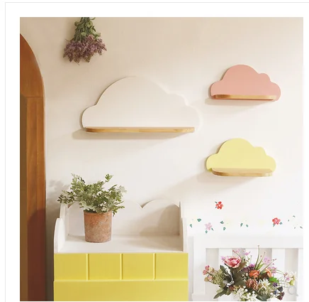 Креативная цветная облачная полка настенные полки для детской комнаты|wall decor|wall