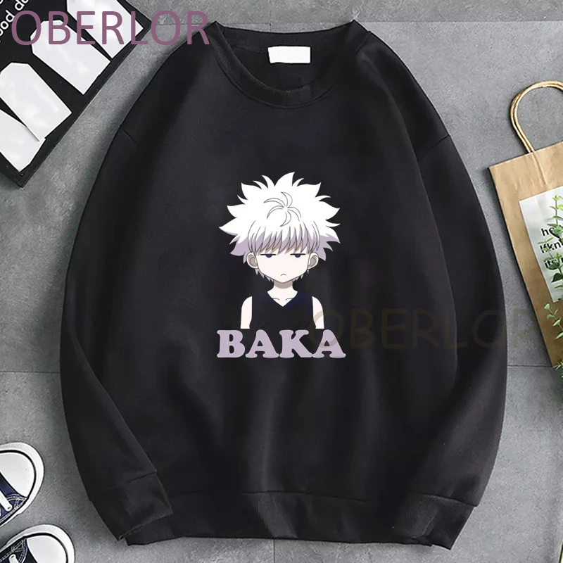

Аниме одежда killua bakaa пуловер Женская Мода Смешные графические толстовки унисекс уличная одежда топы толстовки хип-хоп Харадзюку одежда