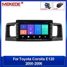 Автомобильный мультимедийный стереоплеер 2Din, ПЗУ 16 ГБ, Android для Toyota Corolla, Altis E120 2000-2006, F3 2003-2013, GPS-навигация, Wi-Fi, BT