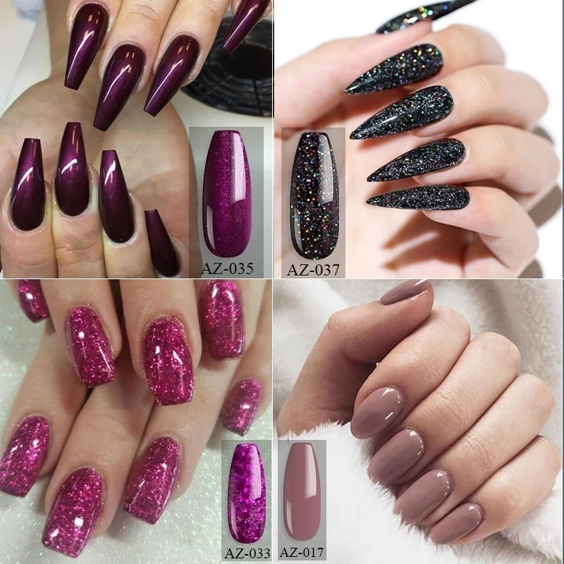 Azue Beauty 3Pcs/Lot Nude Color Series UV Nail Gel Varnish Soak Off Brown Led Lacquer Semi Permanent Enamel Set | Красота и здоровье