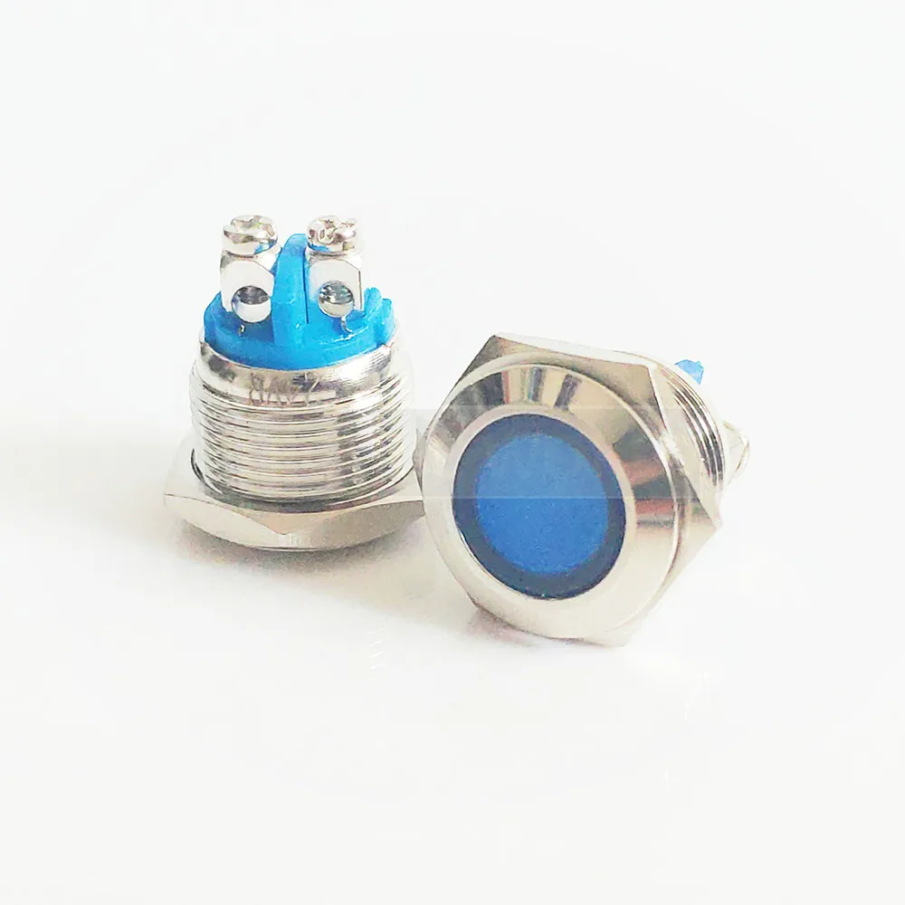 Водонепроницаемый сигнальный светодиодный индикатор 19 мм в пяти цветах | Лампы и