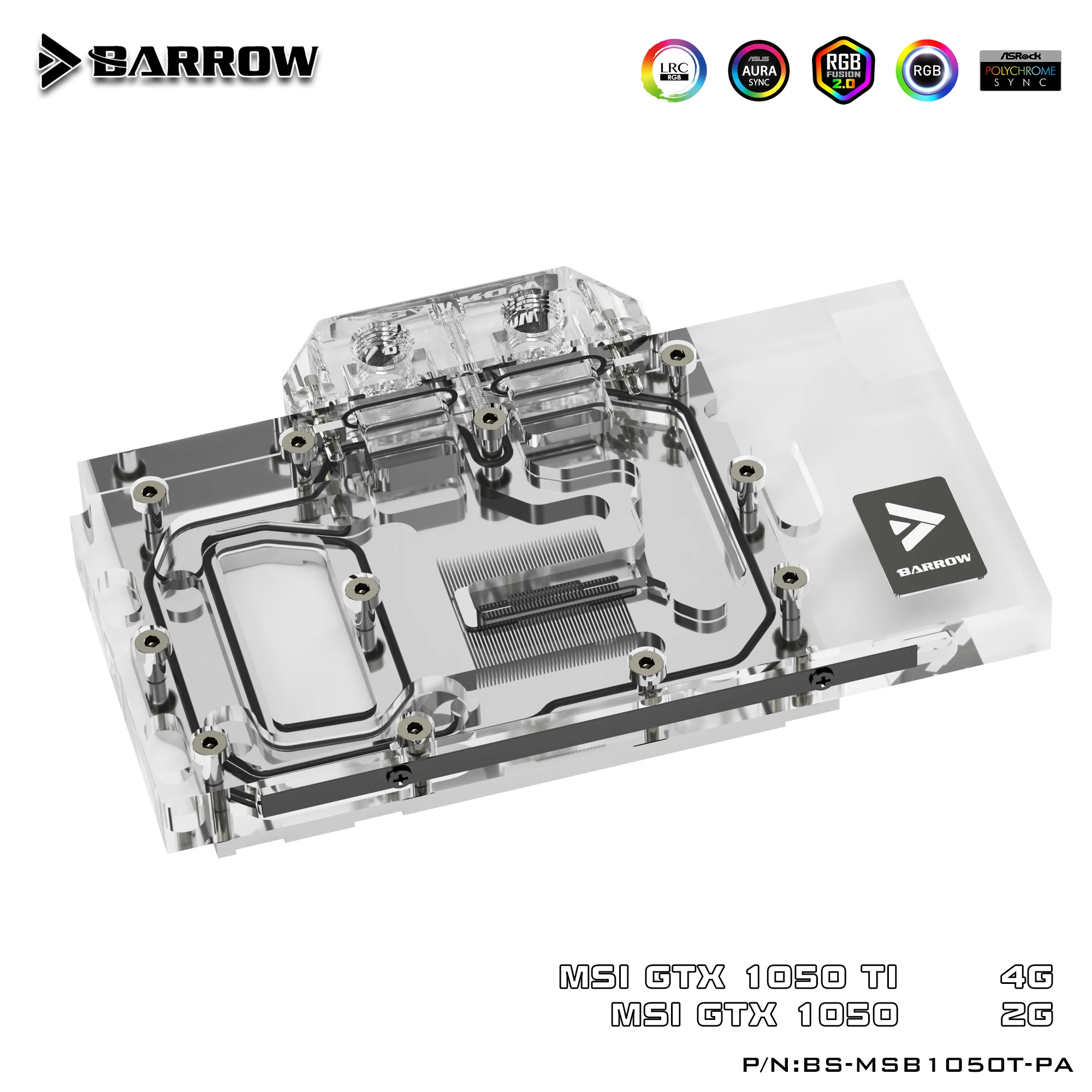 Barrow BS MSB1050T PA LRC 2 0 полноэкранная графическая карта блок водяного охлаждения для MSI