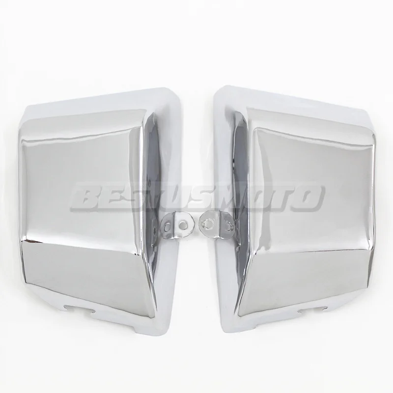 Боковой обтекатель для мотоцикла из хромированной стали и металла аккумулятора