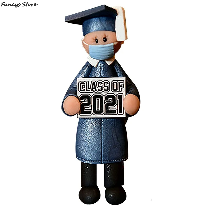 

Little Doctor Graduated Men And Women Statue Resin Crafts Pendant Ornaments 2021 Graduates Cute Gifts Souvenir Boys Girls School