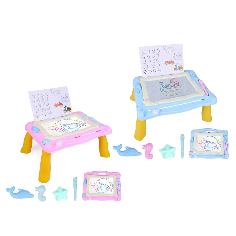 

Plastic Magnetic Art Brain Training Preschool Draw Board Multifunction Set