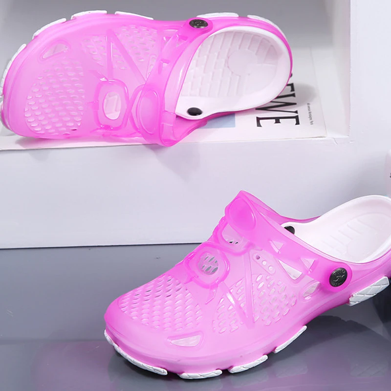 

Sandals for Women 2021 New Breathable Beach Shoes Woman Fashion Garden Clog Aqua Shoes Jelly Sandals and Slippers Women WSH3820