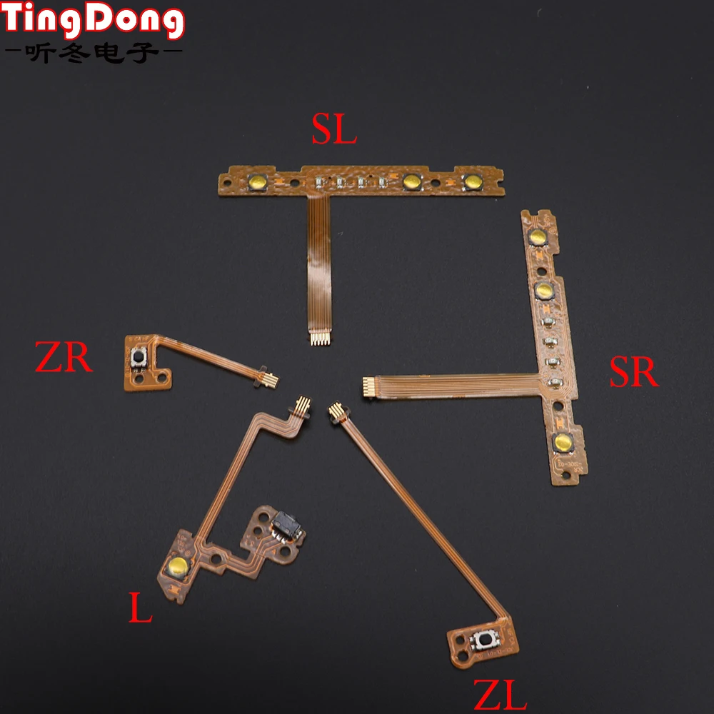 TingDong левый и правый Joy Con Замена ZL ZR л SL SR Кнопка Лента брелок с гибким кабелем для