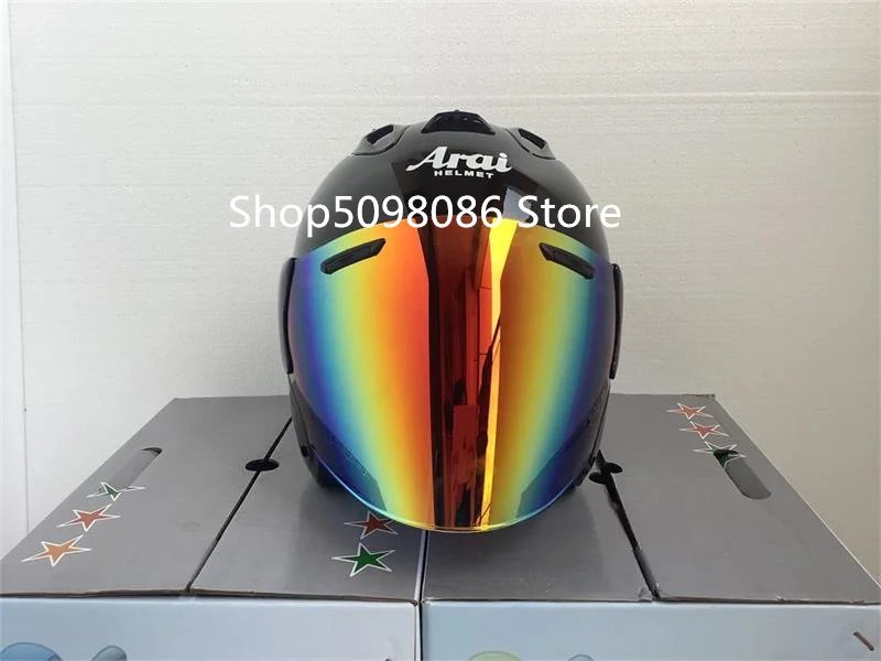 Мотоциклетный шлем RAM3 легкий локомотивный для гонок цвет черный и белый |