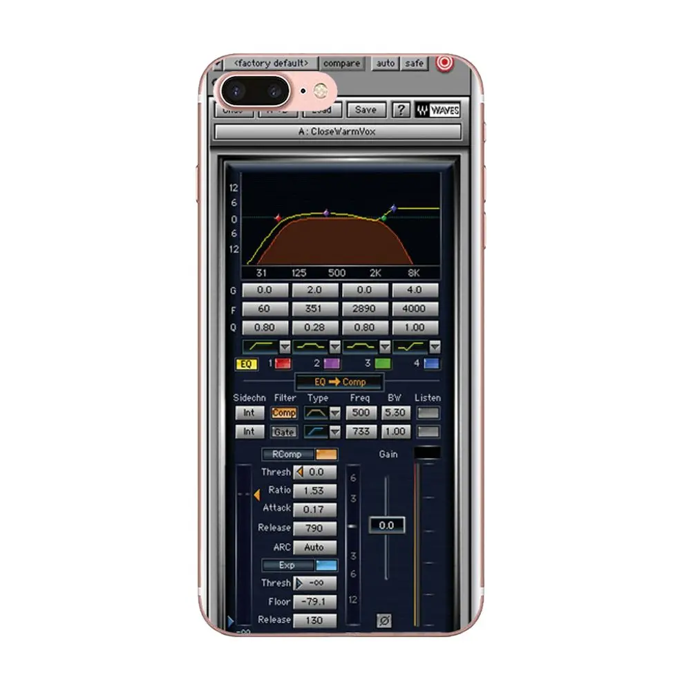 Классический синтезатор Moog для Apple iPhone X XS Max XR 4 4S 5 5C 5S SE 6 6S 7 8 Plus мягкий модный Чехол