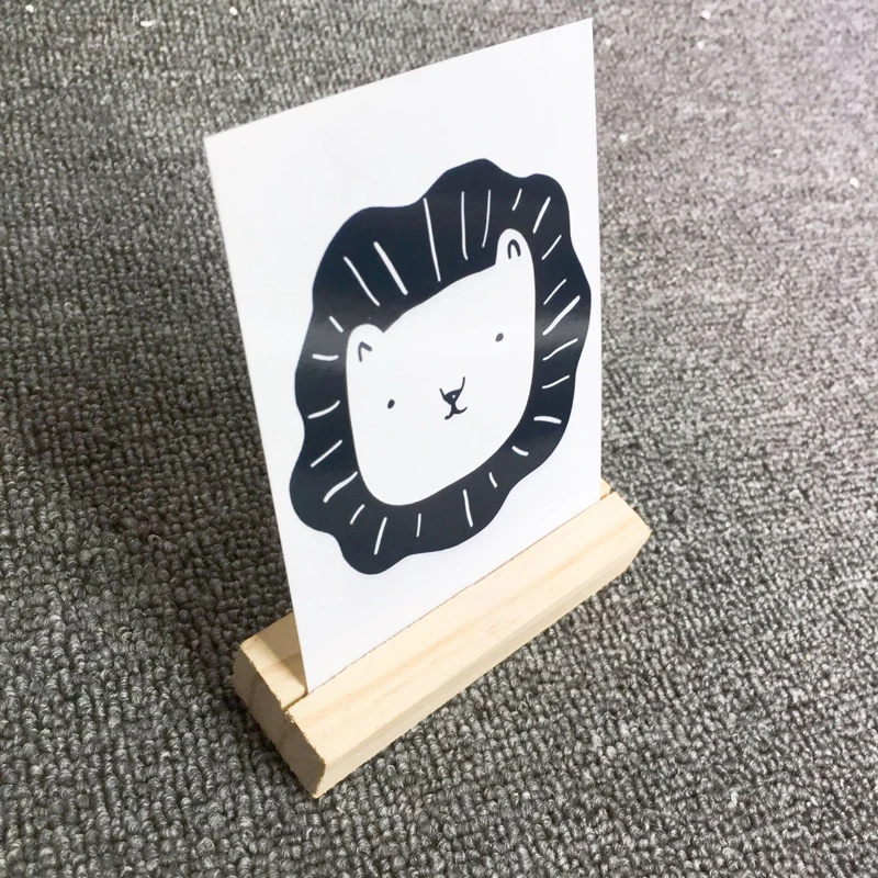 5 шт./компл. деревянная рамка для фото держатель Офис карты Примечание хранения