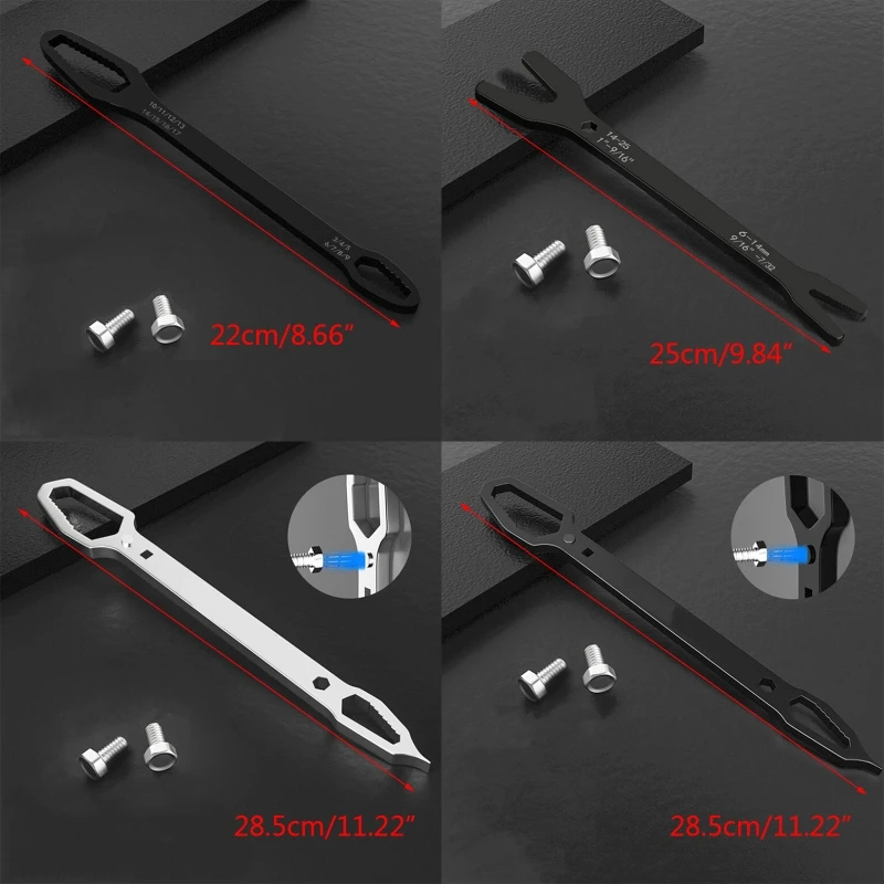 

Double End Multifunctional Universal Wrench 14-22mm Carbon Steel Wrench Screw Nuts Wrenches Hand Repair Tool 4 Types