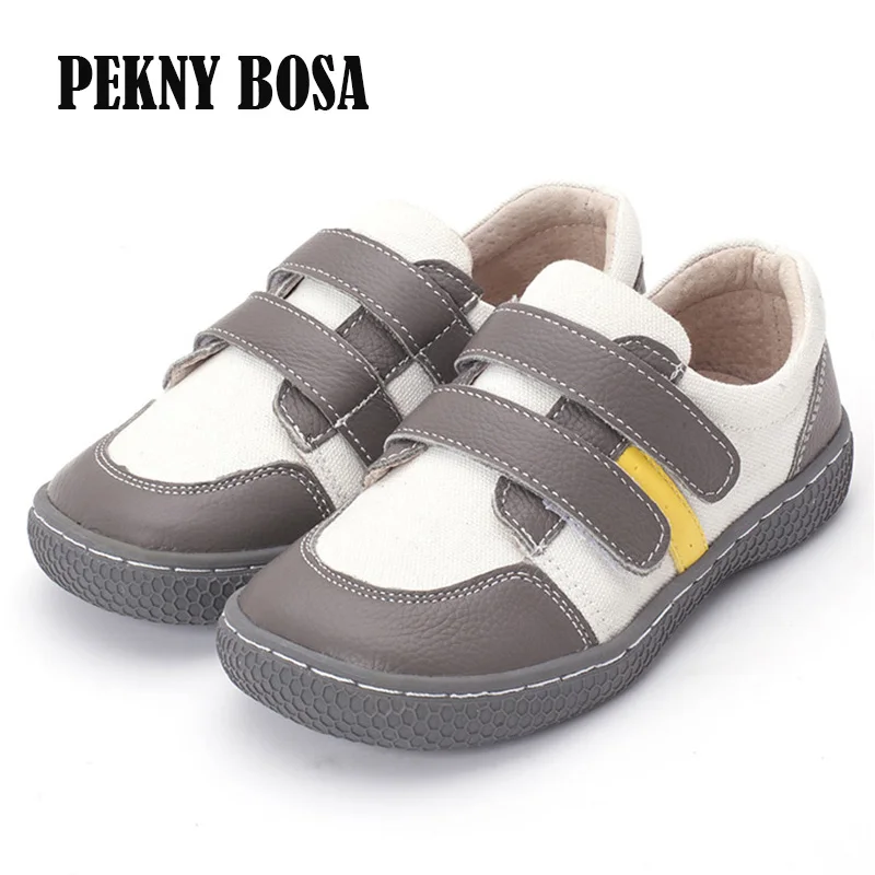 

PEKNY BOSA Brand Toddler Kids Loafers Moccasins Solid Anti-slip Children barefoot Shoes leather casual shoes boys girls 25-35