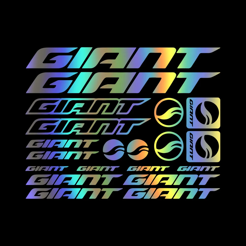 

20pcs for KIT GIANT Vinyl Decal Stickers ADESIVI BICI STICKERS BIKE MTB BDC BICICLETTA PRESPAZIATI 31cm X 24cm