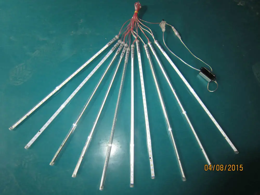 

Led Meteor Lighting 12v Dc 10pcs/set Double-sided 30cm 0.3m 36LEDs/tube Led Rain Light LED Snow Fall Tube 10w CE RoHS 10set/lot