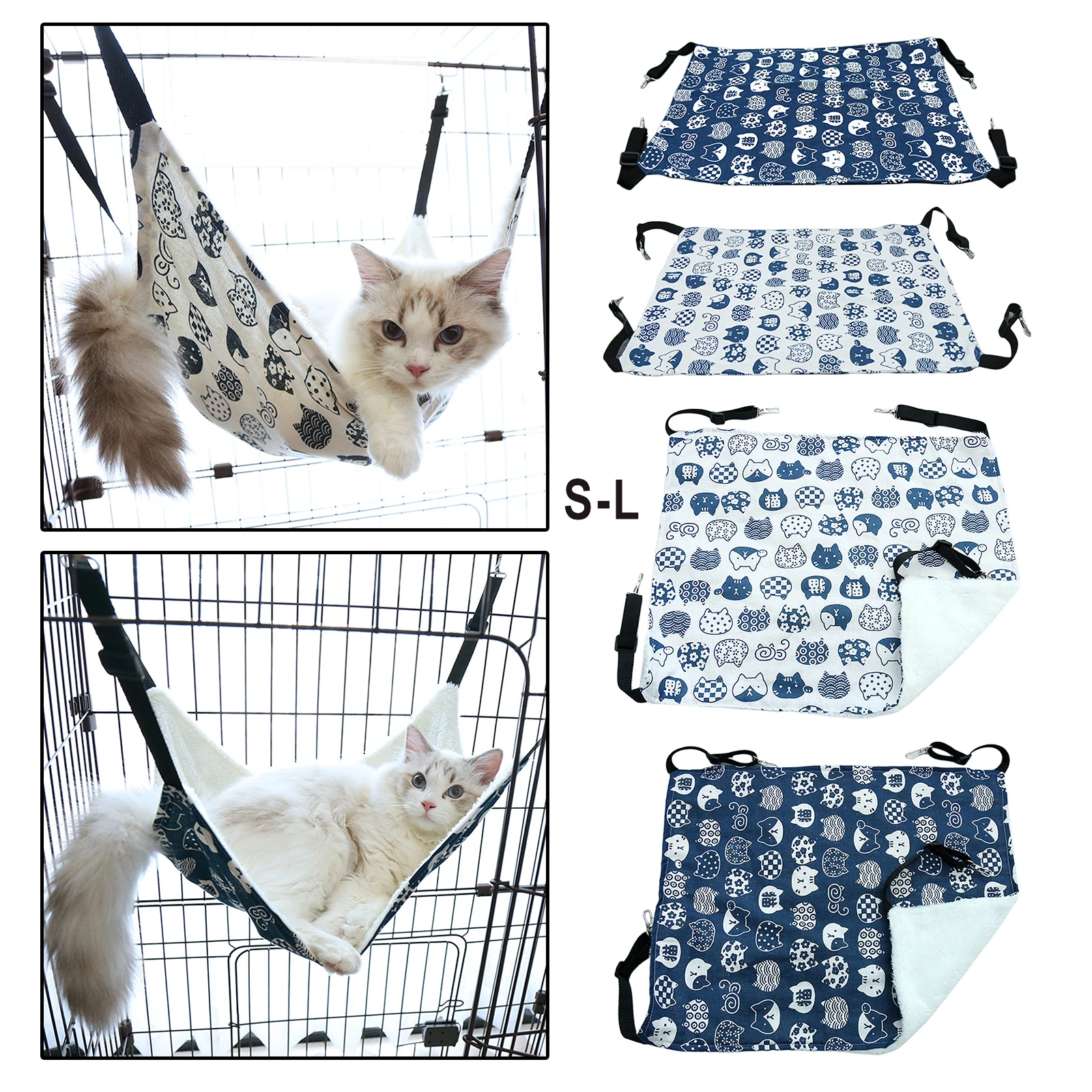 

Подвесная кровать-гамак для кошек, удобная подвесная кровать для собак и домашних животных