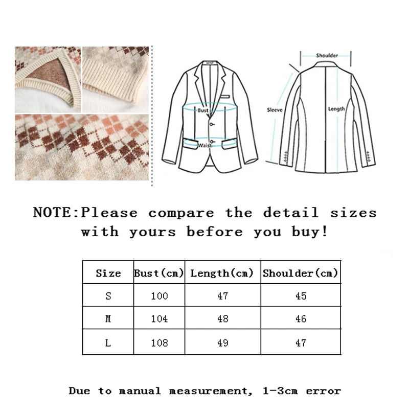 

Zoulv 2021 Autumn New Basic Sleeveless Sweater Tank Tops V-Neck Arygle Knitted Vest Women England Style Loose Pullovers Vest