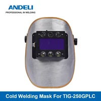 andeli cold welding mask for tig 250gplc remote control precision auto darkening helmet