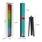 Светодиодная лента RGB с голосовой активацией, музыкальный ритм, окружающий свет, светодиодный цветной автомобильный светсветильник льник с управлением звуком, лампа для украшения дома