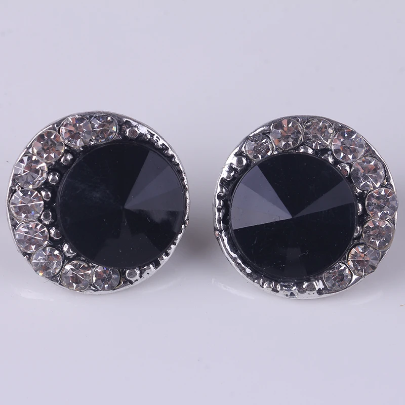 Южная Корея новый чистый красный Темперамент без пирсинга клипсы большие стразы