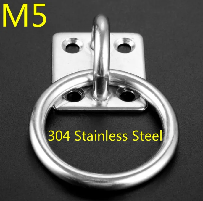 304 Нержавеющая сталь M5/ M6/ M8 квадратная накладка на глаза пластина с круглые