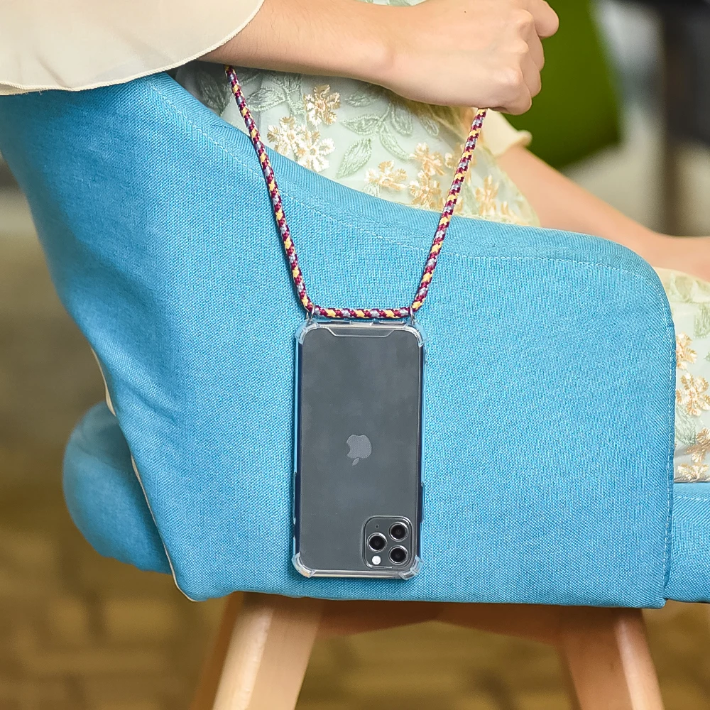 Прозрачный чехол s с веревкой через плечо для iPhone11Pro Max 11pro 8 7 6 S Plus 11 ожерелье шнур