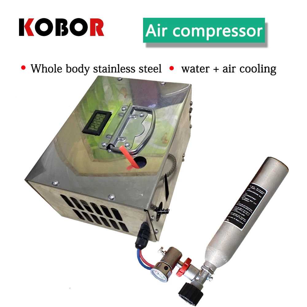 Портативный воздушный компрессор PCP мини Pcp с трансформатором 4500psi 300 бар 30 мпа 12