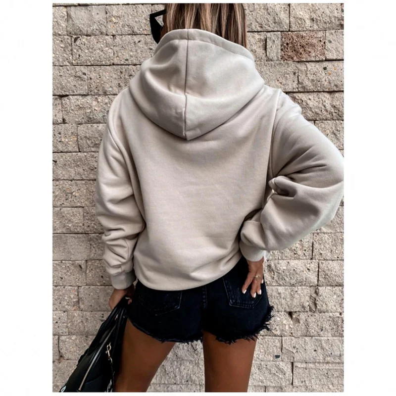 

2021 Oversized Hoodies for Women Pullover Winter Fleece Warm Hooded Jackets with Pocket Hoodies & Sweatshirts