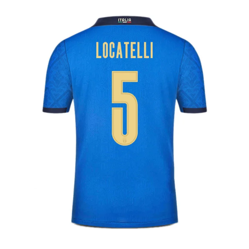 

2020-2021 Italy Home Shirt Locatelli Immobile Insigne Verratti Italia Jersey