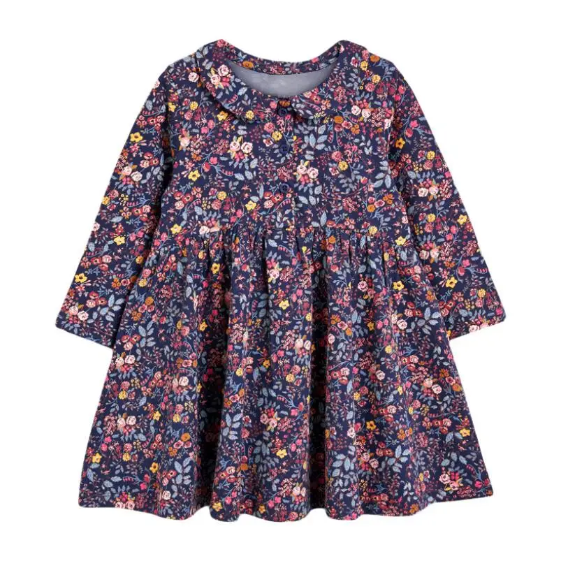 Little maven/модное Брендовое осеннее детское платье для девочек Одежда маленьких