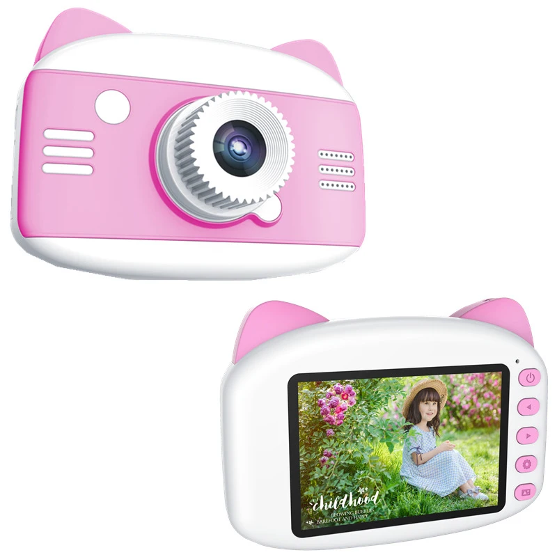 

Children Digital Camera 3.5 inch 1080P 12MP Camera for Kids Photo Video Cartoon Cute Children Camera With Game Kids Best Gift