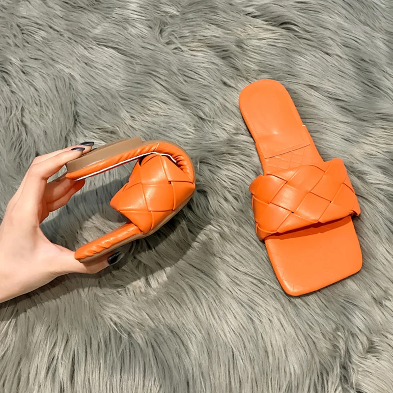 Шлепанцы Rimocy женские кожаные модные пляжные тапочки удобные мягкие сандалии на