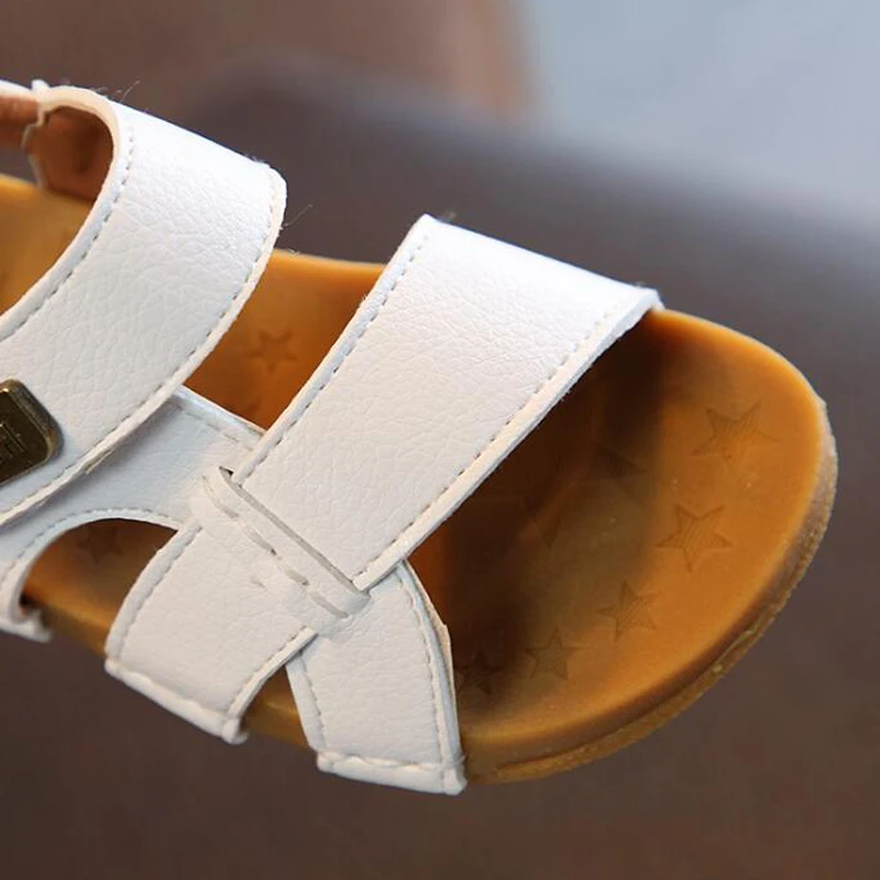 

Summer boys sandals 2021 new children's sports sandals boys stitching simple soft sole sandals girls baby beach shoes