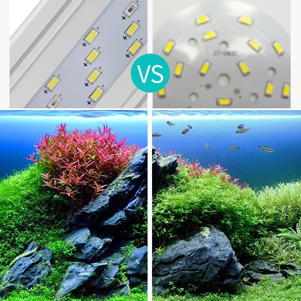 Светодиодный светильник для аквариума тонкая водонепроницаемая лампа белого и