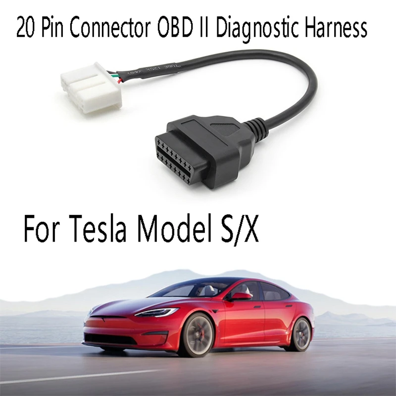 

20-контактный разъем OBD II для диагностического кабеля Tesla Model S/X