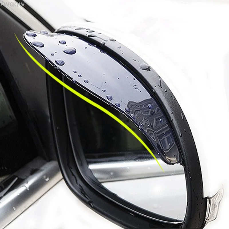 

1Pair Car Back Mirror Eyebrow Rain Cover For Land Rover LR4 LR3 LR2 Range Rover Evoque