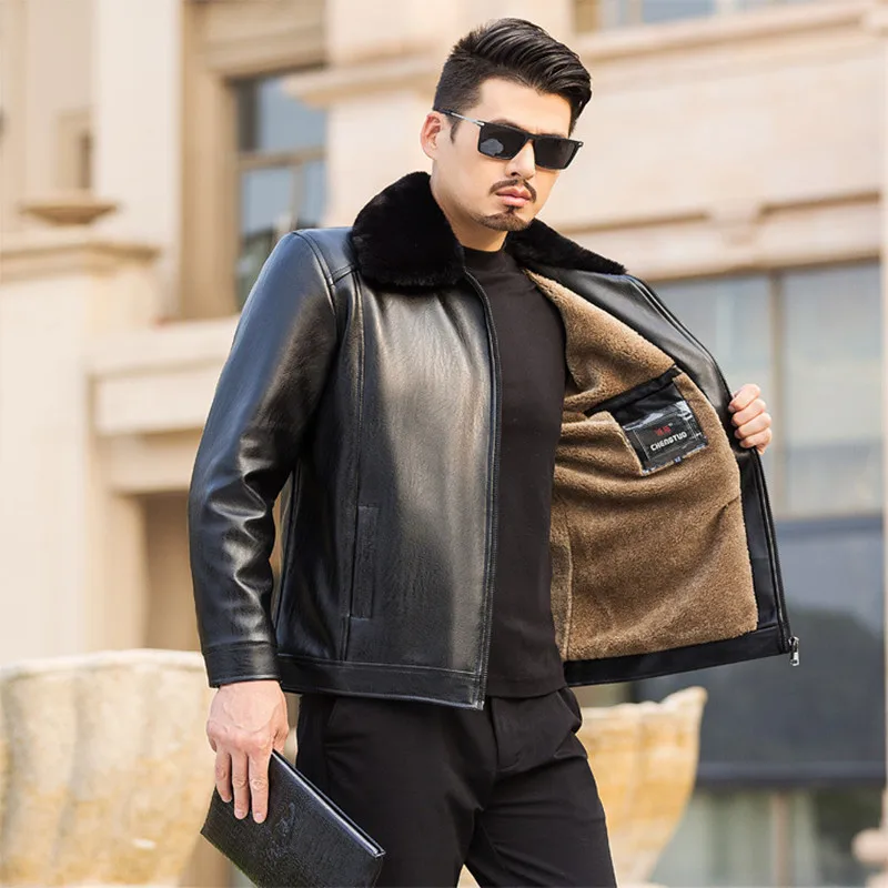 Новинка 2020 зимняя мотоциклетная мужская куртка из искусственной кожи Мужская