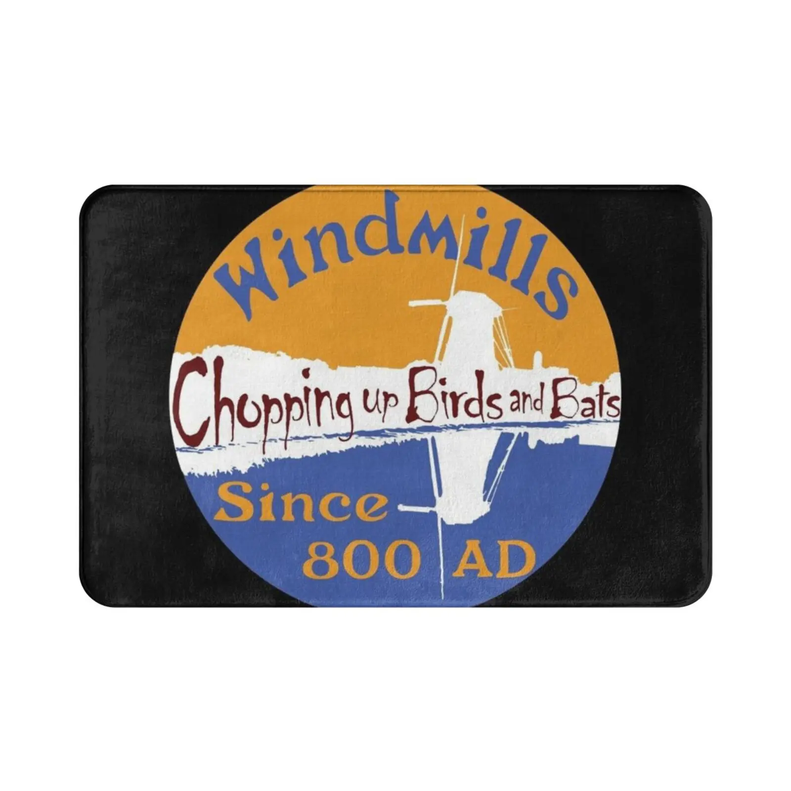 Ветряные мельницы коврик подушка мягкие ветряные измельчение птиц летучих мышей