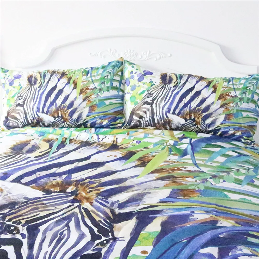 Комплект постельного белья из 100% хлопка с изображением единорога пододеяльник