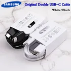 Оригинальный кабель Samsung USB C на Type C USB 3,1, Сверхбыстрая зарядка, двойной провод типа C для Galaxy Note 10 Plus 10 + S20 S10 Plus A71