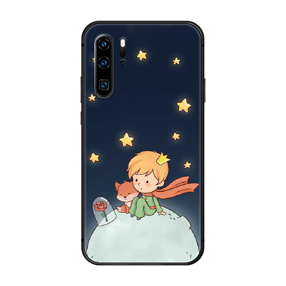 

Le Petit Prince Cute Phone Case Cover Hull For Huawei P8 P9 P10 P20 P30 P40 Lite Pro Plus smart Z 2019 black cell cover luxury